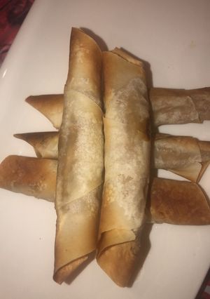 صورة لوصفة لفائف الدجاج