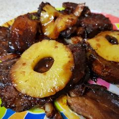 My Sweet pork Chops pineapple marinated dish #Pork A picture of My Sweet pork Chops pineapple marinated dish #Pork.