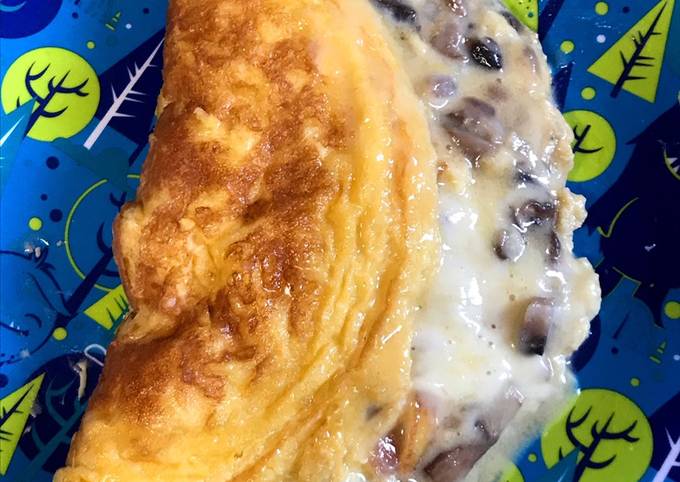 Omelette con champiñones y queso Receta de Cristina Alexandra - Cookpad