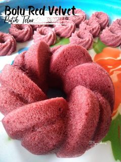 Foto resep Bolu Red Velvet Putih Telur