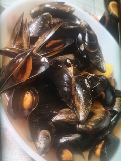 Una foto de Mejillones al vapor