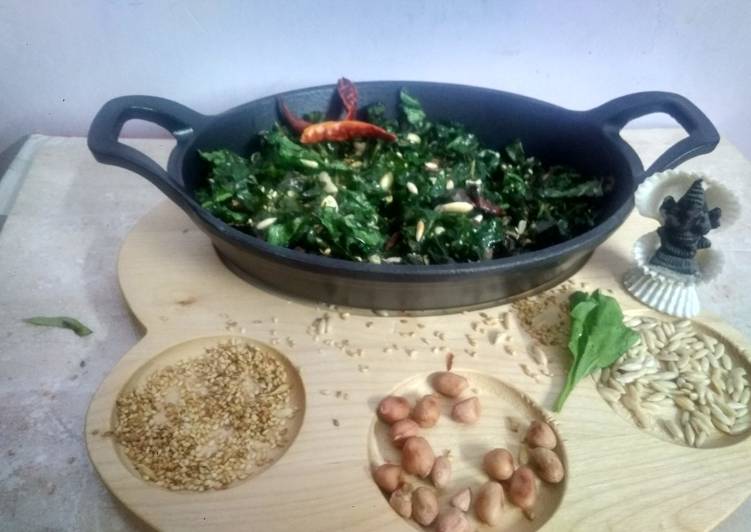 Steps to Make Perfect Peanut Crackling Spinach