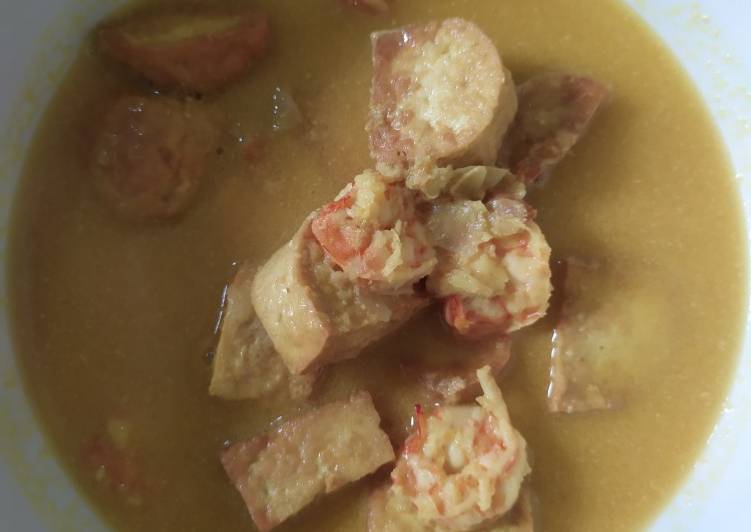 15. Udang Tahu tahu kuah santan