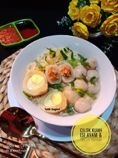 Foto resep Cilok Kuah Isi Ayam & Telur Puyuh