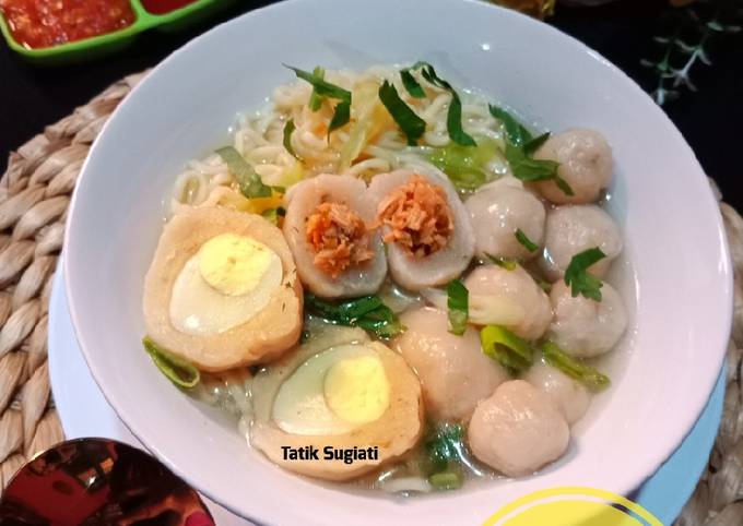 Resep: Cilok Kuah Isi Ayam &amp; Telur Puyuh Bahan Sederhana