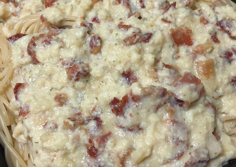 Recipe of Homemade Bacon Carbonara