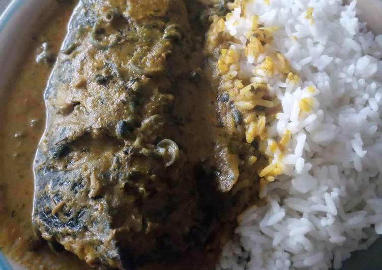 Recipe of Favorite Boiled rice with ofe akwu