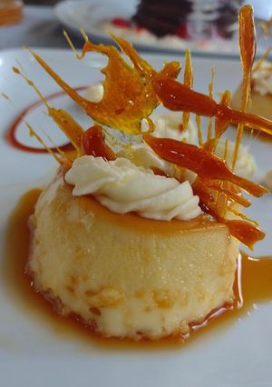 Una foto de Flan casero