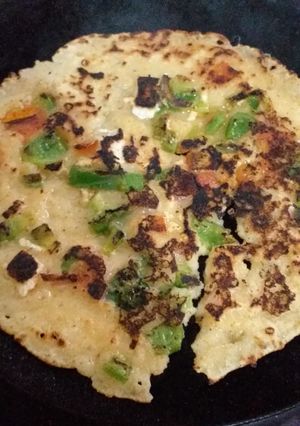 A picture of Malai suji se bana chilla.