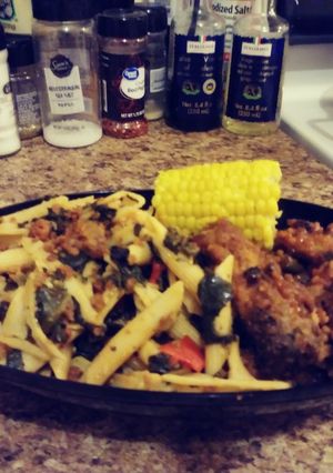 A picture of LadyIncognito's BBQ Apple Jalapeno Boneless Thighs.