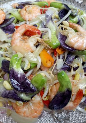 Foto resep Oseng Kembang Turi Toge Udang