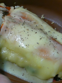 Una foto de Pimiento relleno de verduras y quinoa