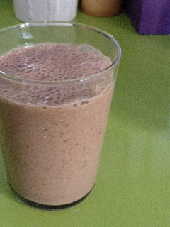 Una foto de Batido plátano 🍌 y melón 🍈