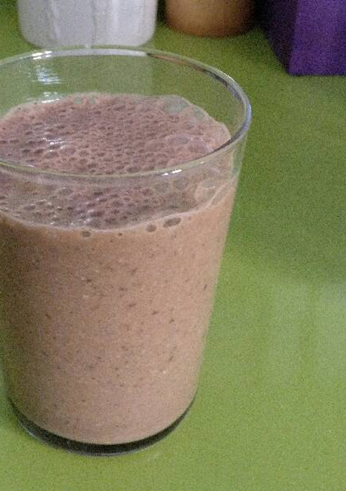 Una foto de Batido plátano 🍌 y melón 🍈