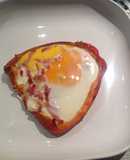Red Bell Pepper Stuffed with Bacon, Mozzarella, and Egg