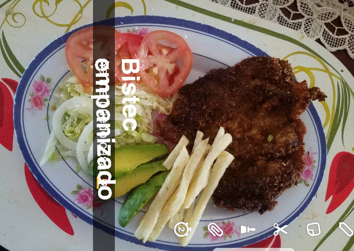 Bistec empanizado