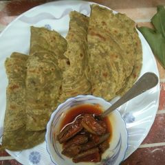 A picture of Palak Roti.