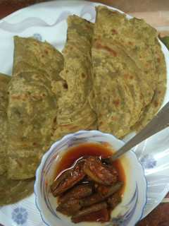 A picture of Palak Roti.