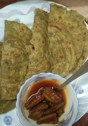 A picture of Palak Roti.