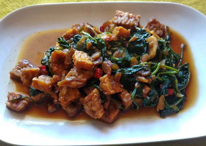 Resep Tumis Kangkung Tempe, Menggugah Selera