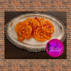 A picture of Instant Mango Jalebi.