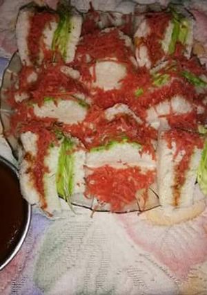 A picture of Vegetable sandwich.