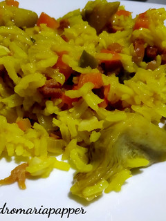 Una foto de Arroz con alcachofas