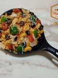 Indian style macaroni pasta