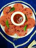 Colourful idli