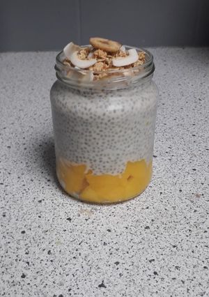 Une photo de Pudding de chia a la mangue