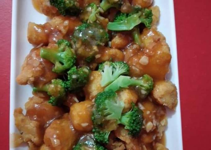 Teriyaki chiken brokoli