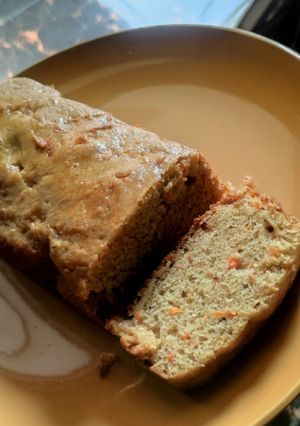 A picture of Eggless Carrot Cake.