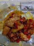 Guiso de cayote y muslos de pollo