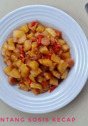 Foto resep Tumis Kentang Sosis Kecap Pedas
