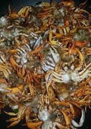 Hình của món Cua rang muối tôm.