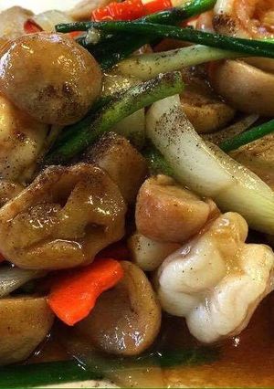 รูปของ กุ้งผัดเห็ด