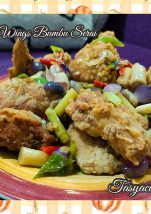 Foto resep Chiken Wings Bumbu Serai (055)