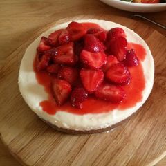 A picture of Strawberry Cheesecake.