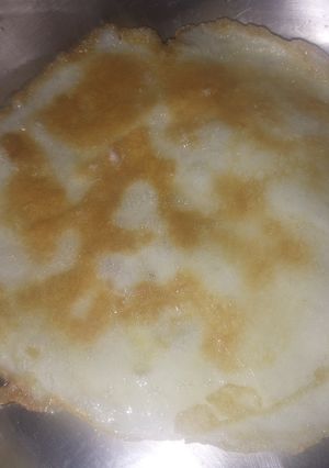 A picture of Fried spongy eggs.