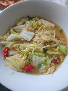 Foto resep Tumis Sawi Putih & Enoki