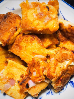 A picture of Cubed French Toast.