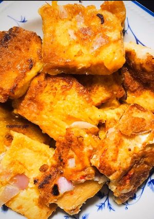 A picture of Cubed French Toast.