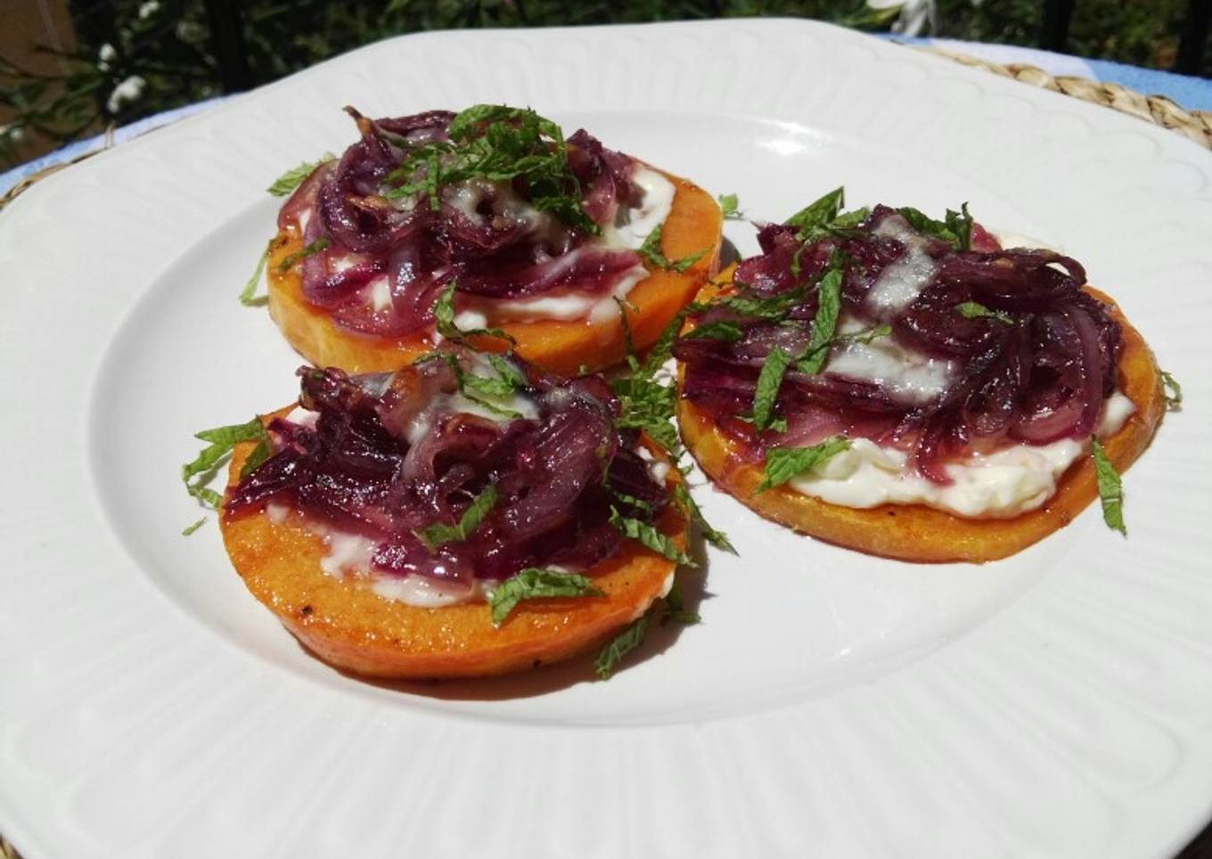 Calabaza asada con queso