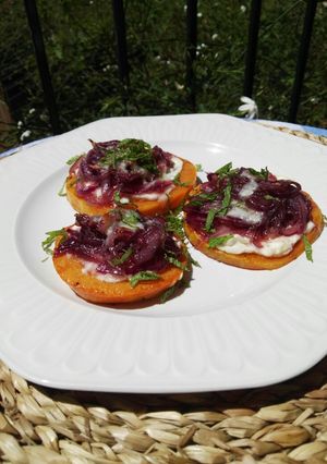 Una foto de Calabaza asada con queso