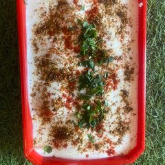 A picture of Suji Dahi Vada.