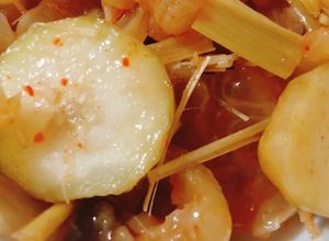 Hình của món Vó bò ngâm cóc non.