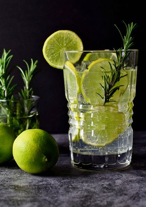 A picture of Lime Gin Spritzer.