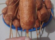 Una foto de salchichas de desayuno