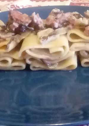 Foto di Pasta radicchio e salsiccia