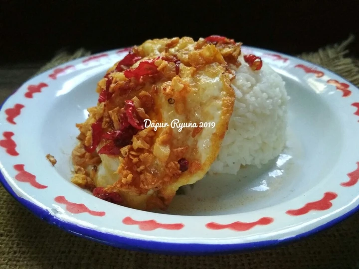 Langkah Gampang Membuat Resep Nasi Telur Viral aka Nasi Telur Ceplok Kecap Asin Pontianak yang Uenak Anti Ribet, Lezat Sekali